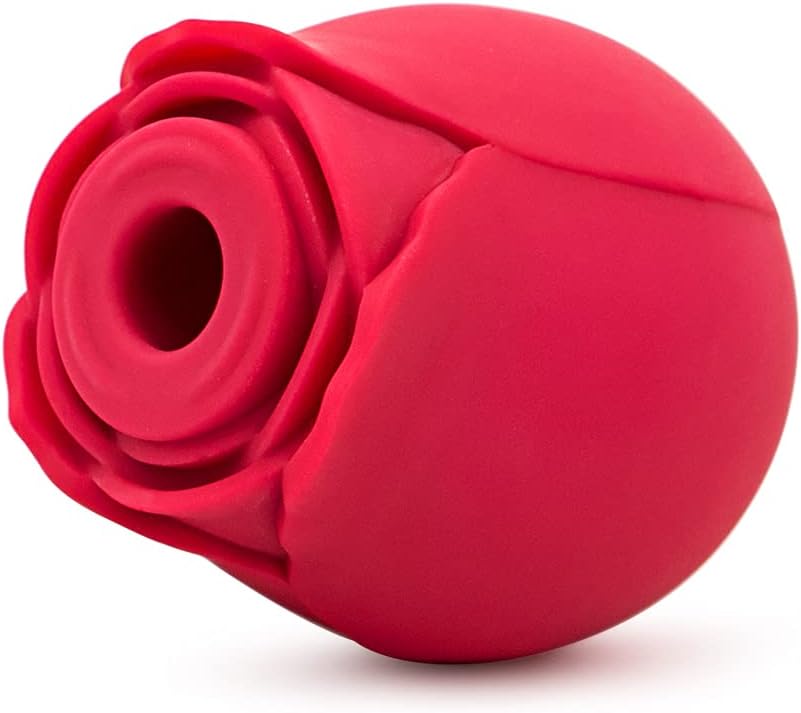 Vibrador Silicone vibradoris feminino, Vibrador Flor Rosa Ponta Dupla Função Sugador e Aquecimento vibradoris feminino sexual AZ03B